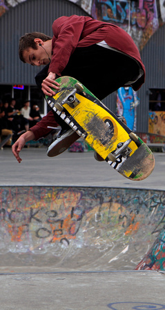 Airbourne Skateboarder